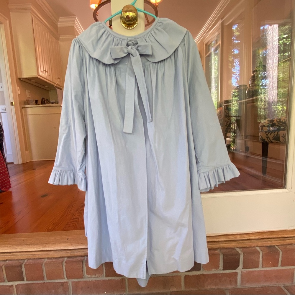 Red Beans girls size 10 light blue corduroy swing coat.